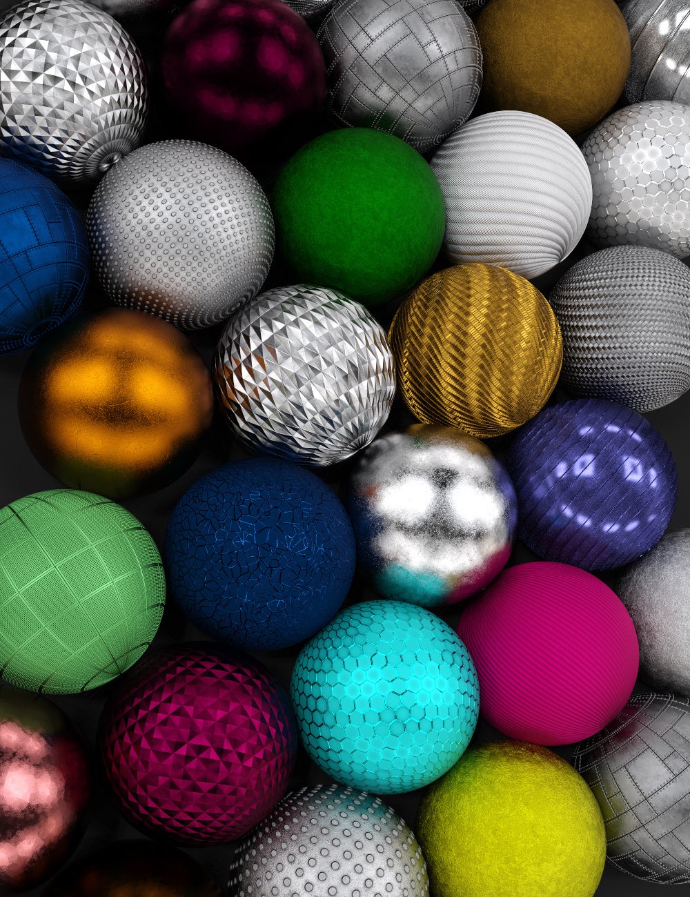 MMX Various Metals 02 for Iray by: Mattymanx, 3D Models by Daz 3D