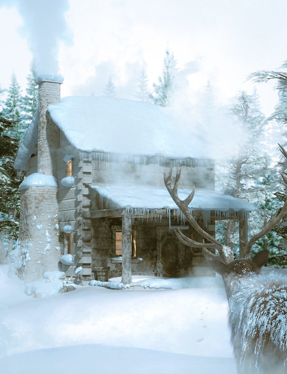 Trapper's Cabin by: Ansiko, 3D Models by Daz 3D