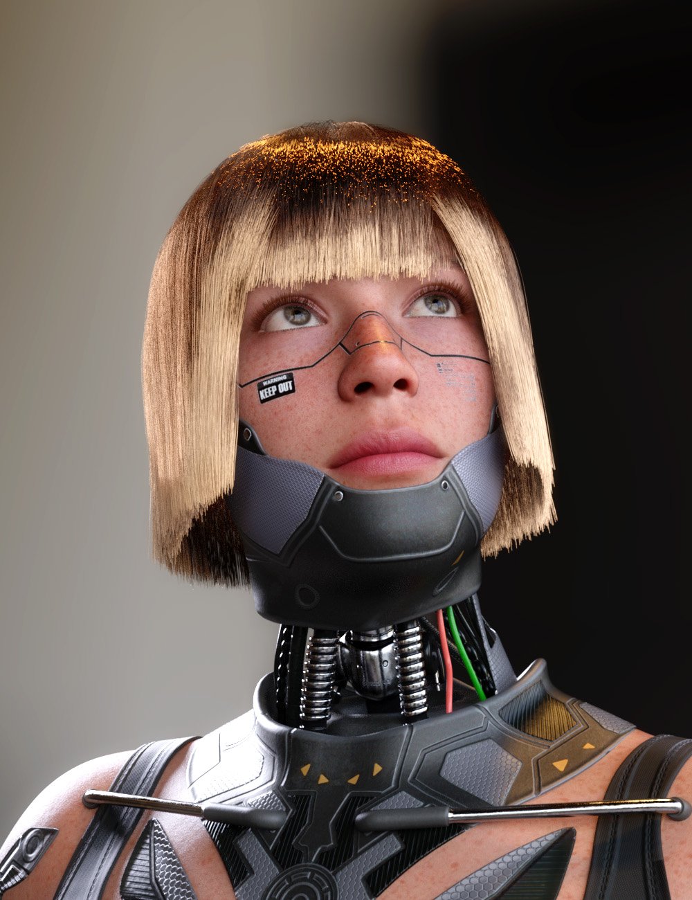 dForce Android Hair for Genesis 9