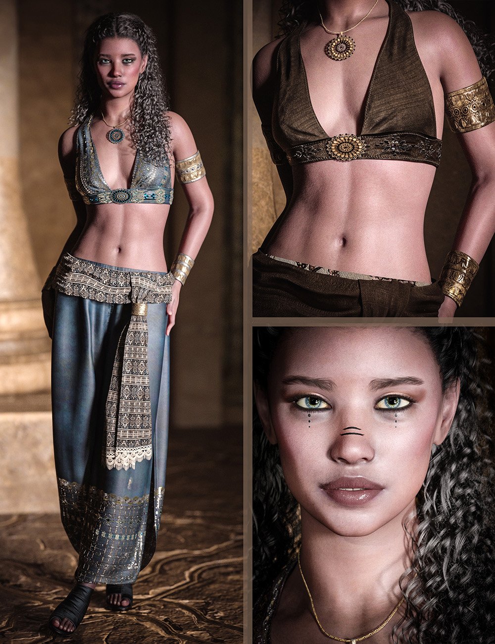 CB Bryn HD Character, Clothing and Textures Bundle for Genesis 9 by: CynderBlue, 3D Models by Daz 3D