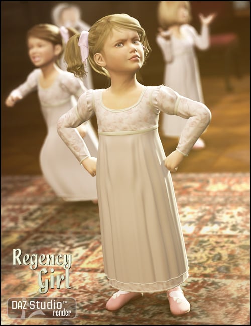 Regency Girl for Kids 4 by: Ravenhair, 3D Models by Daz 3D