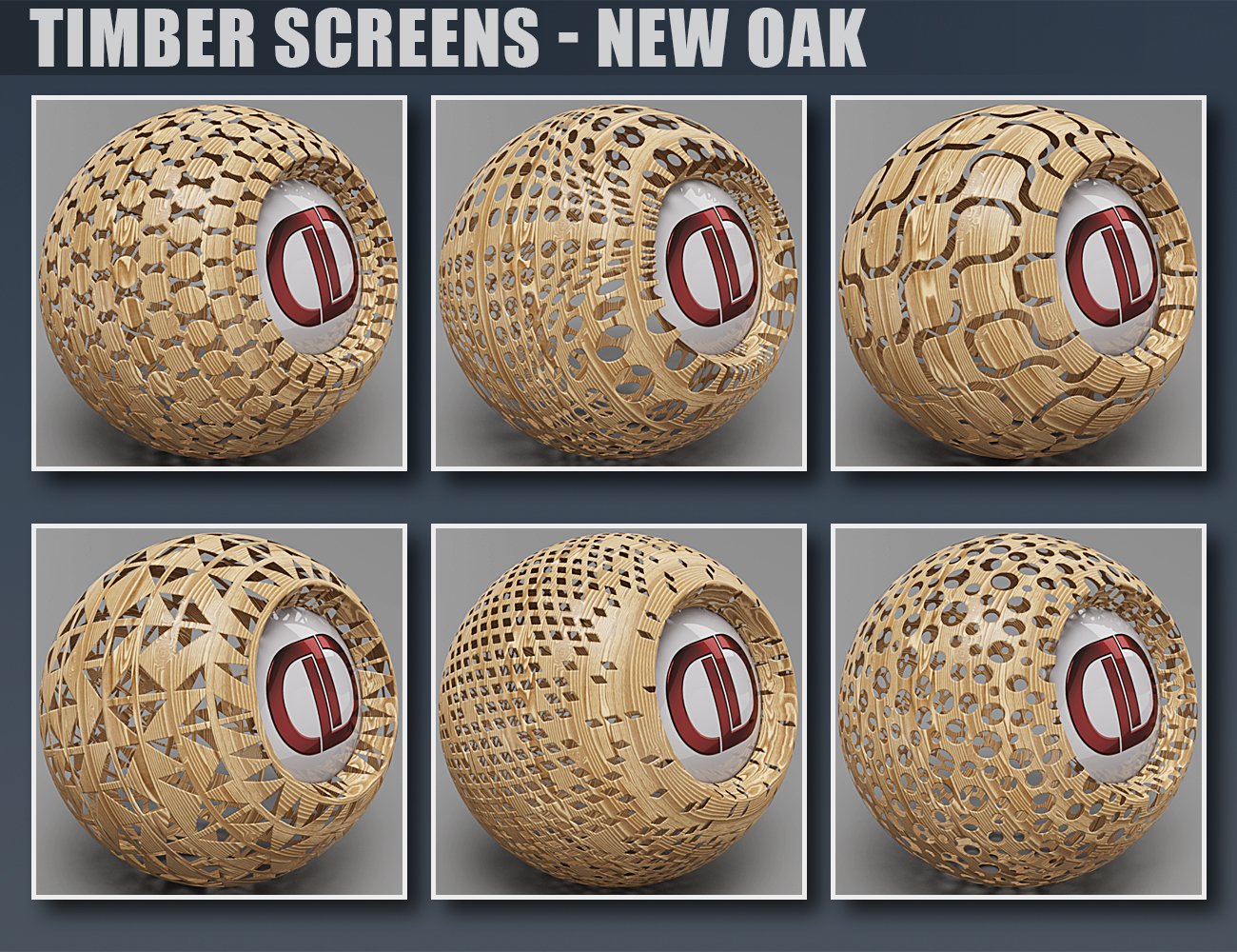 DD PBR Timber Screen Shaders for Iray Vol 3