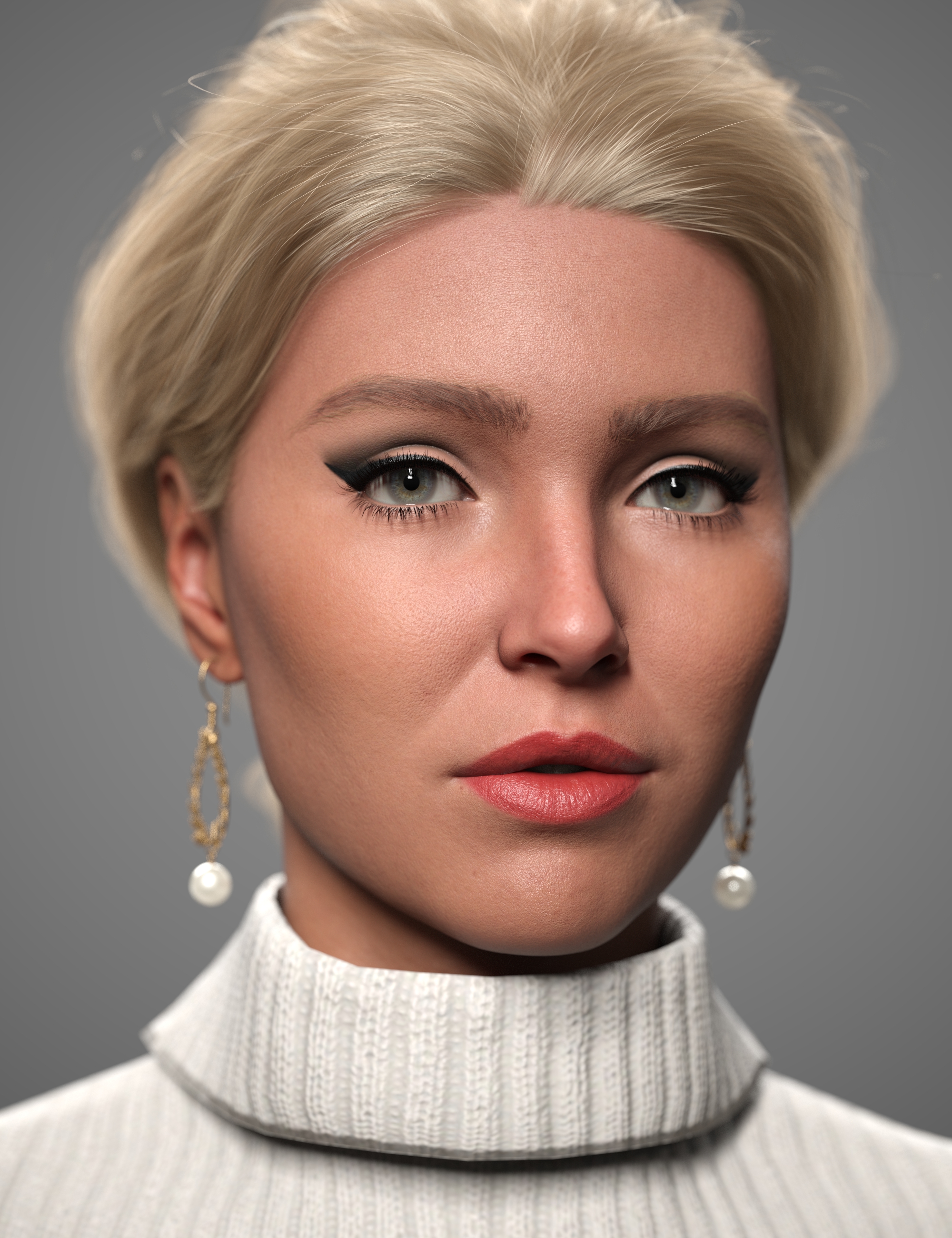 Makeup System - Office Hours LIE Makeup for Genesis 9 by: , 3D Models by Daz 3D