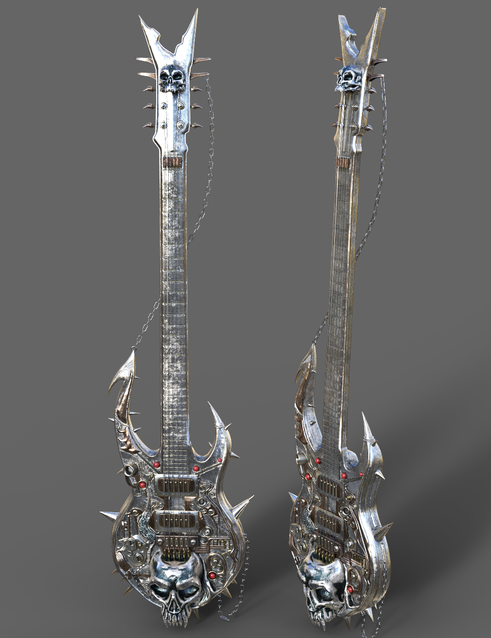 XI Demonic Guitar Set Add-On | Daz 3D