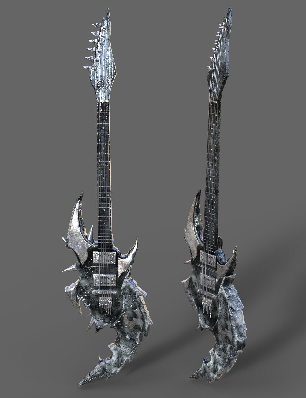 XI Demonic Guitar Set Add-On | Daz 3D