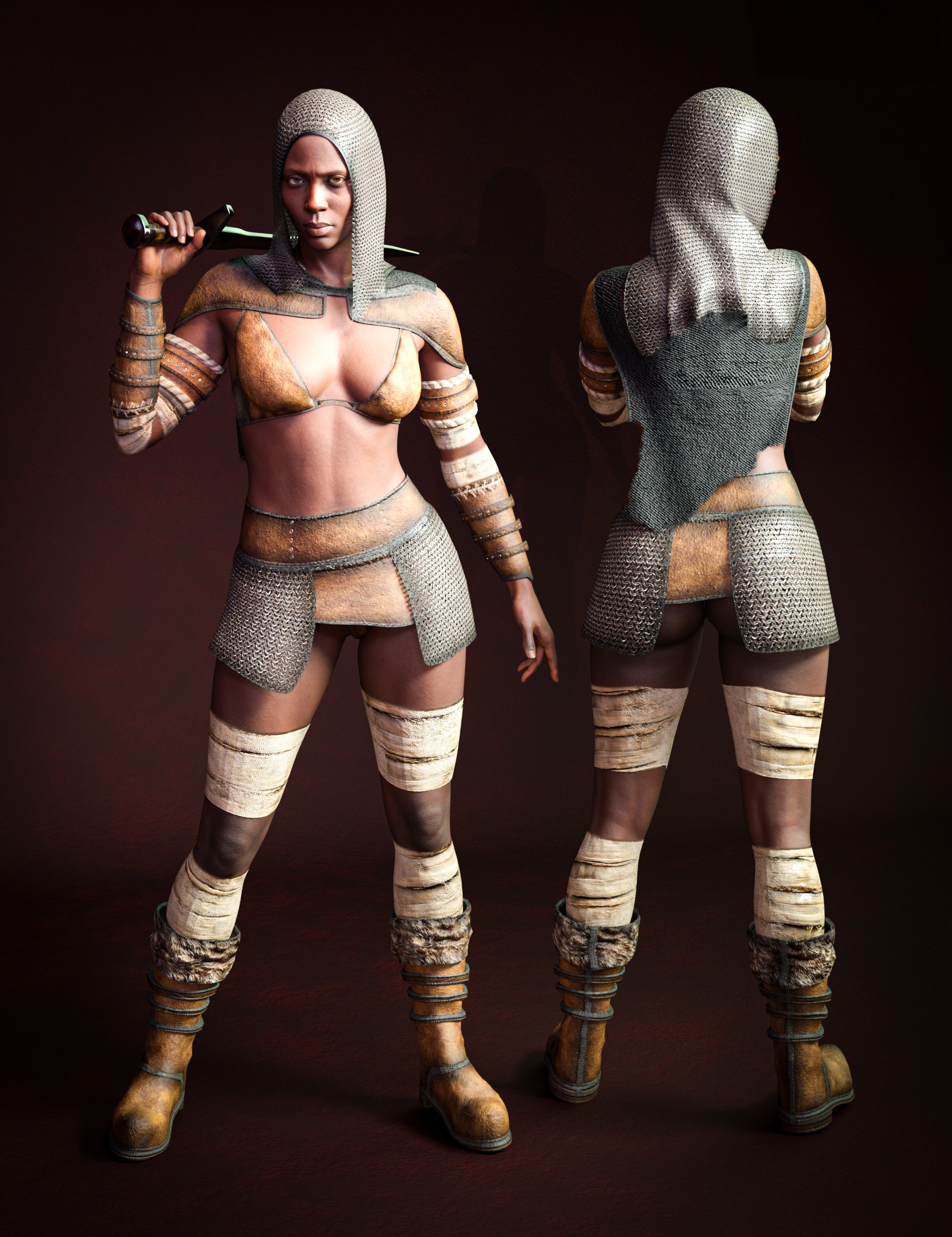 M3D dForce Bloodhowl Outfit for Genesis 9