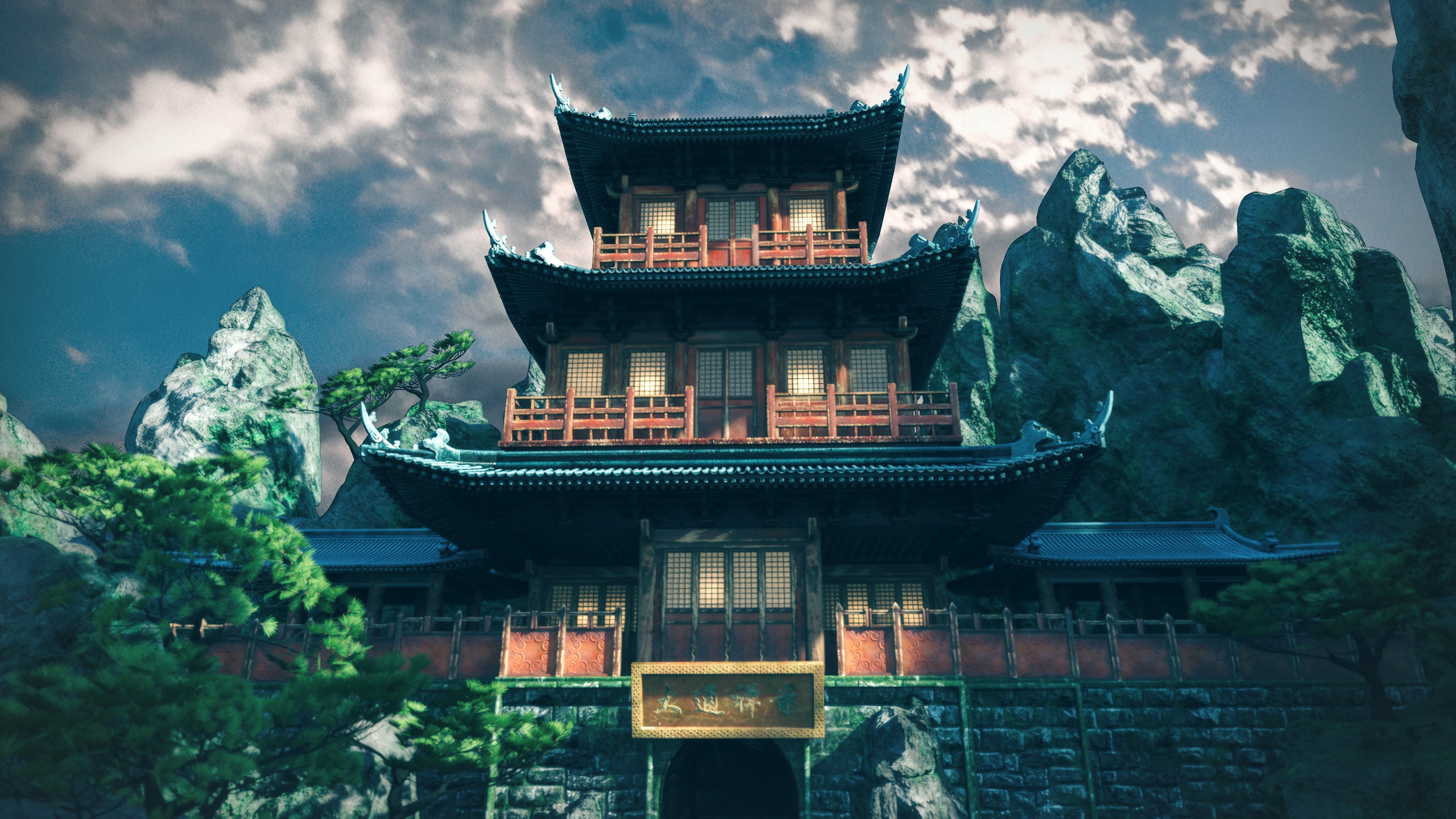 CHINESE MOUNTAIN TEMPLE visual data 4