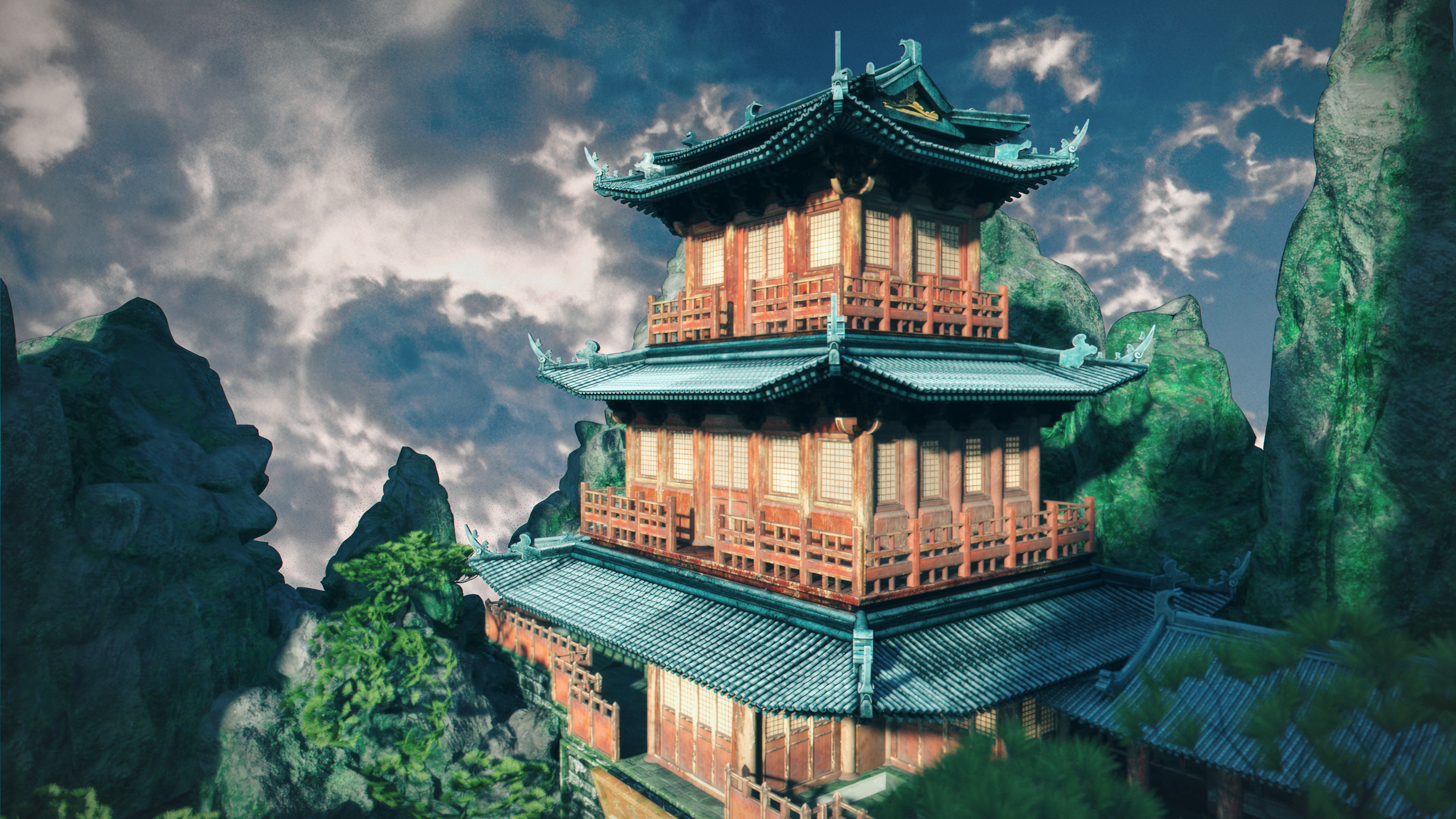 CHINESE MOUNTAIN TEMPLE visual data 7