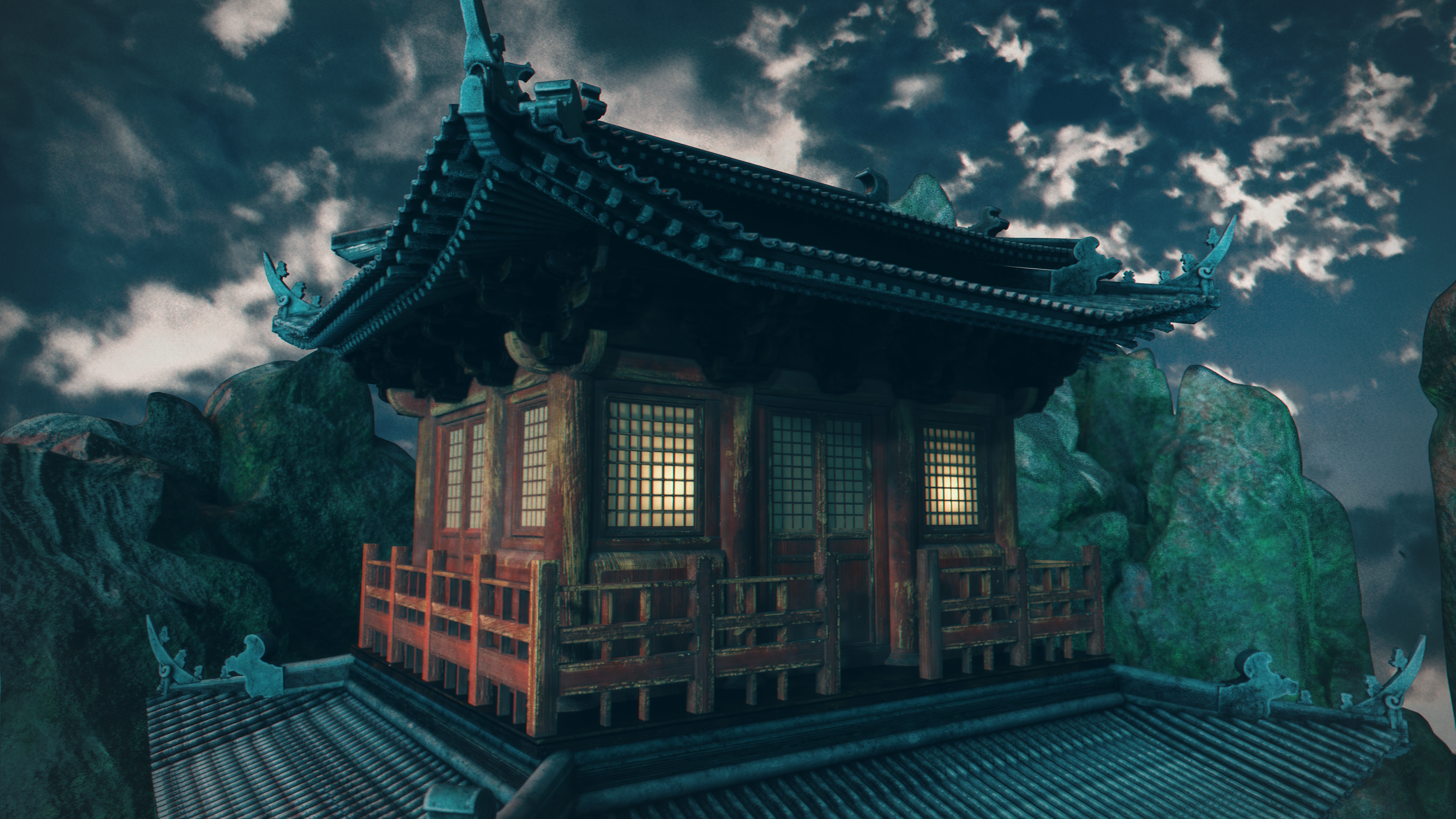 CHINESE MOUNTAIN TEMPLE visual data 8