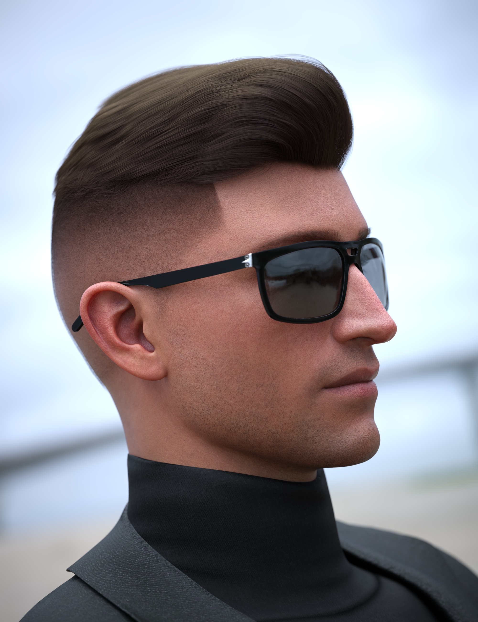 Benjamin Hair for Genesis 9 by: Propschick, 3D Models by Daz 3D