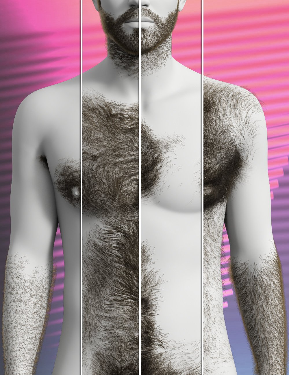 Jepe's Omni dForce Body Hair Sets Part 2 by: Jepe, 3D Models by Daz 3D
