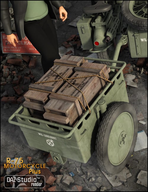 R75 Motorcycle Plus R75 Motorcycle Plus by: , 3D Models by Daz 3D