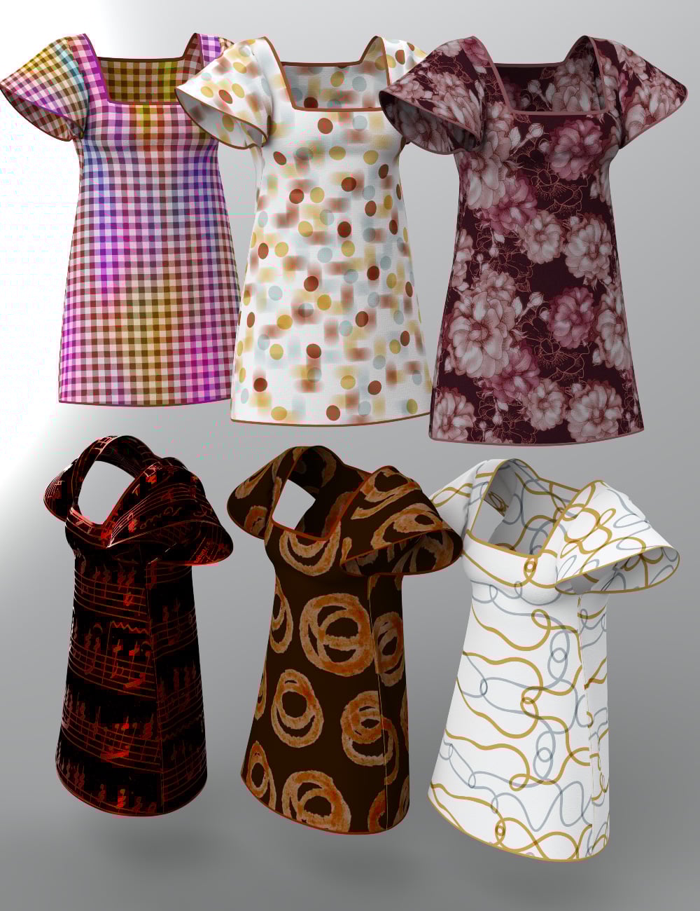 DNA dForce Senna Dress for Genesis 9 | Daz 3D