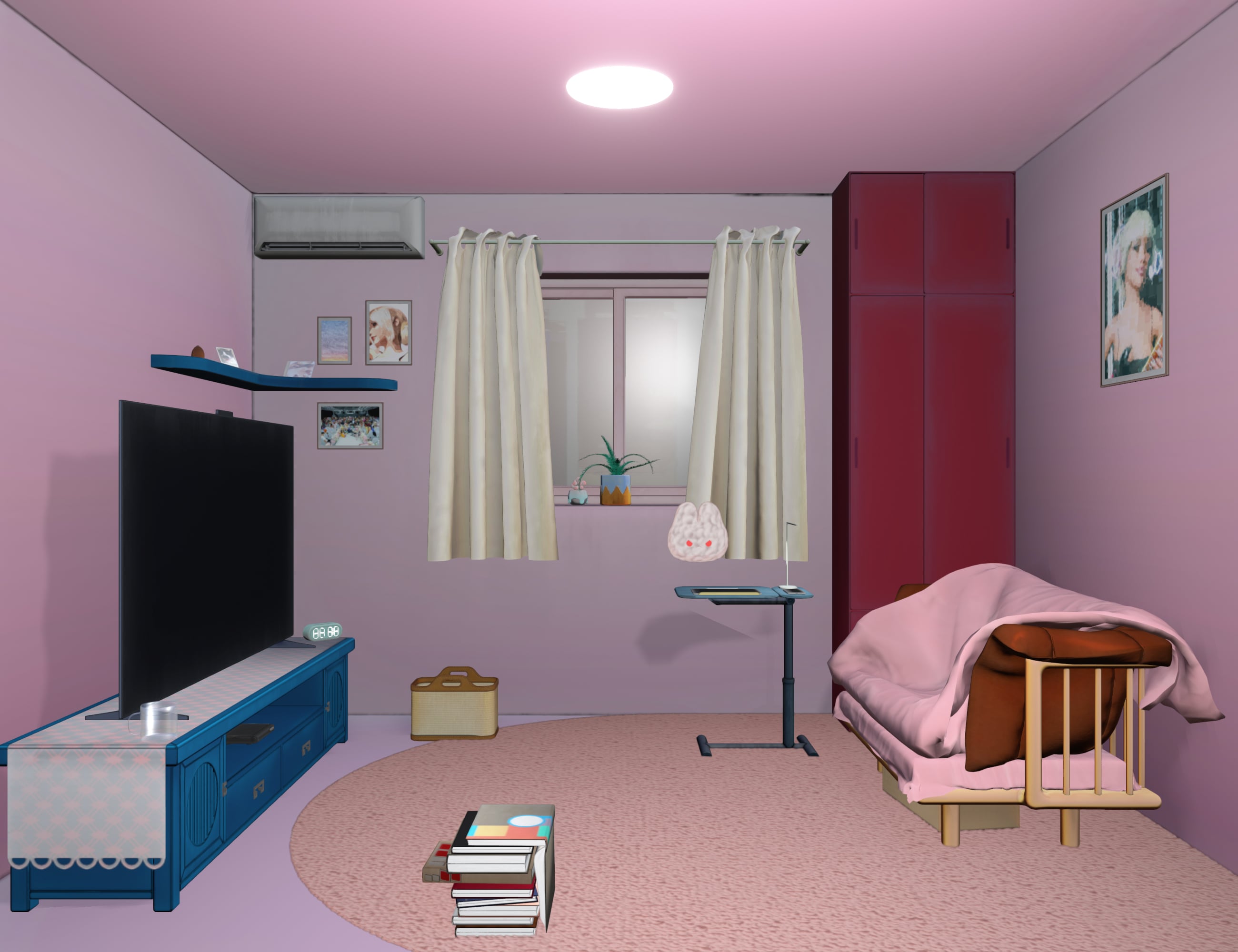 Nirv Anime Modern Bedroom | Daz 3D