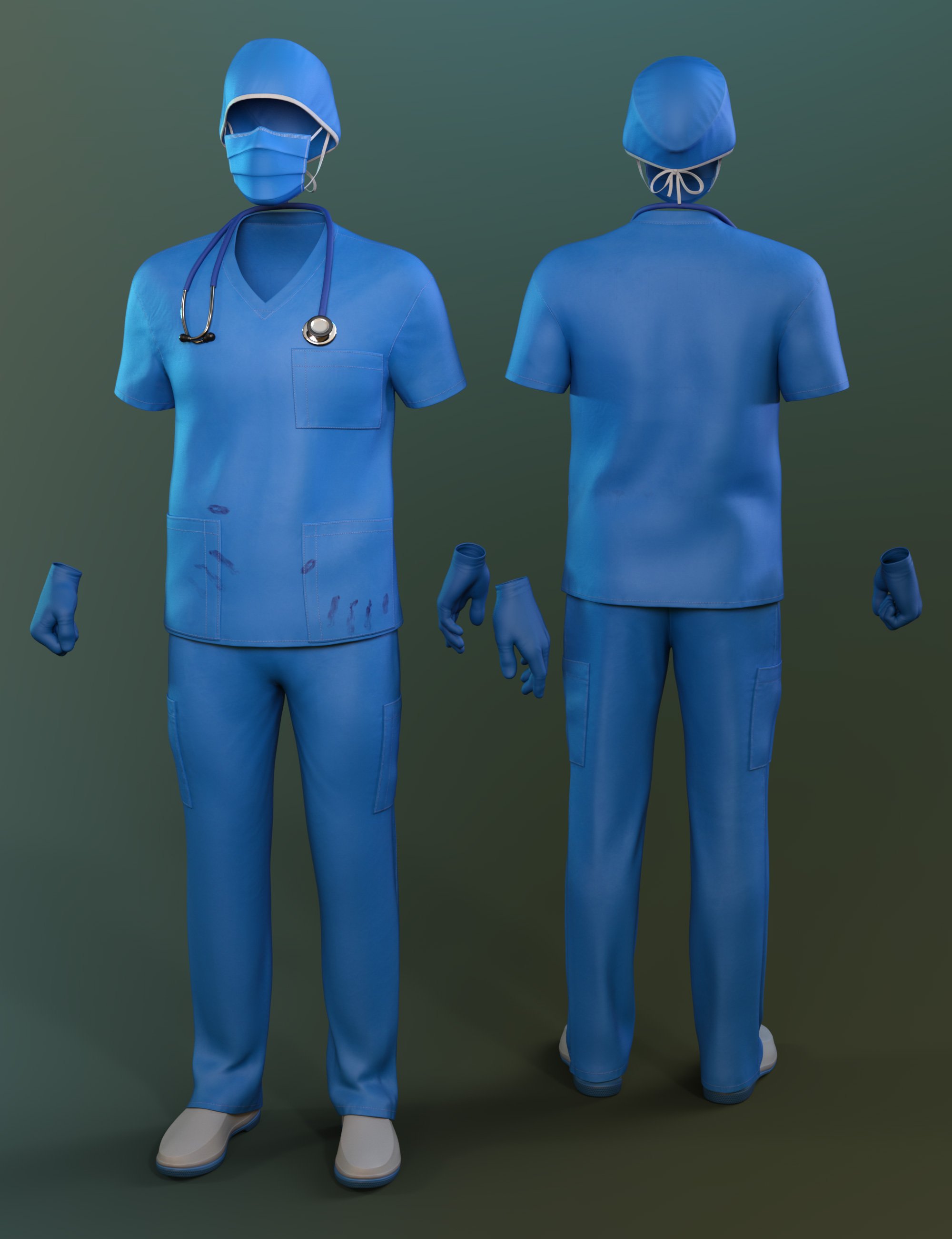 Medline Scrubs Iray Texture Add On