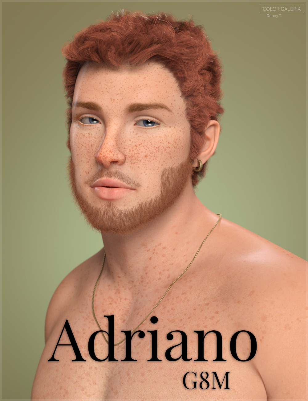 Adriano for Genesis 8 Male by: Color Galeria, 3D Models by Daz 3D
