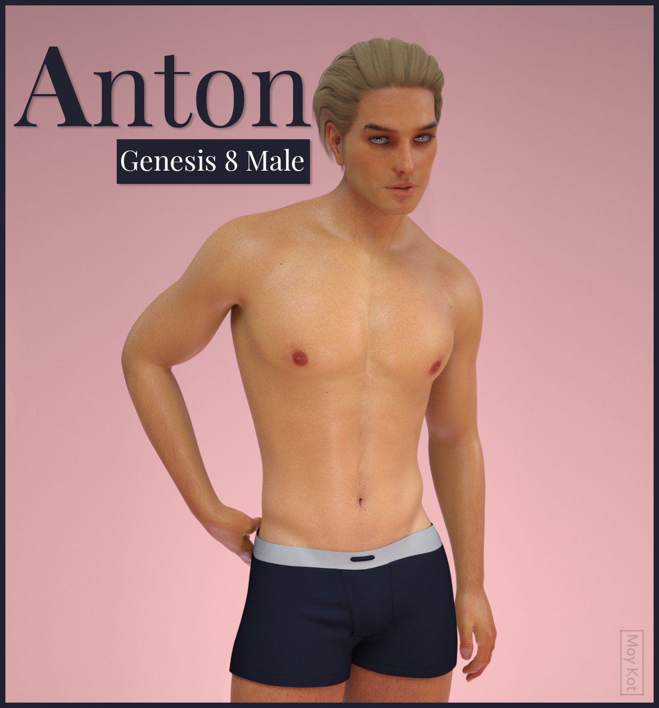 MYKT Anton for Genesis 8 Male by: Color Galeria, 3D Models by Daz 3D
