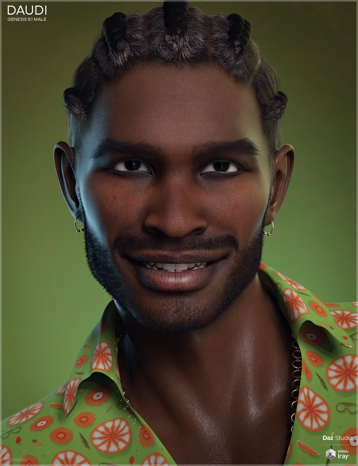 CGI Daudi Genesis 8.1 Male by: Color Galeria, 3D Models by Daz 3D