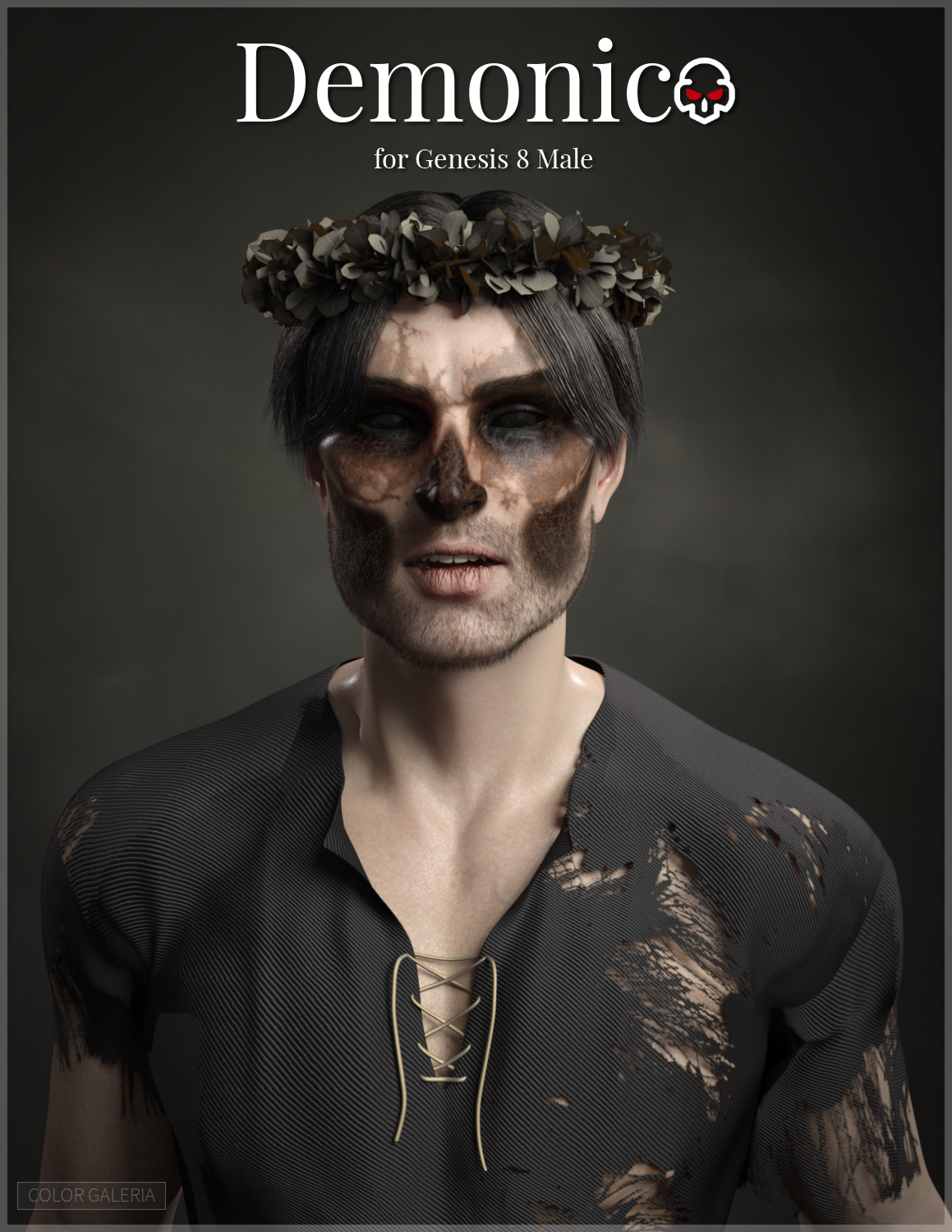 Demonico for Genesis 8 Male by: Color Galeria, 3D Models by Daz 3D
