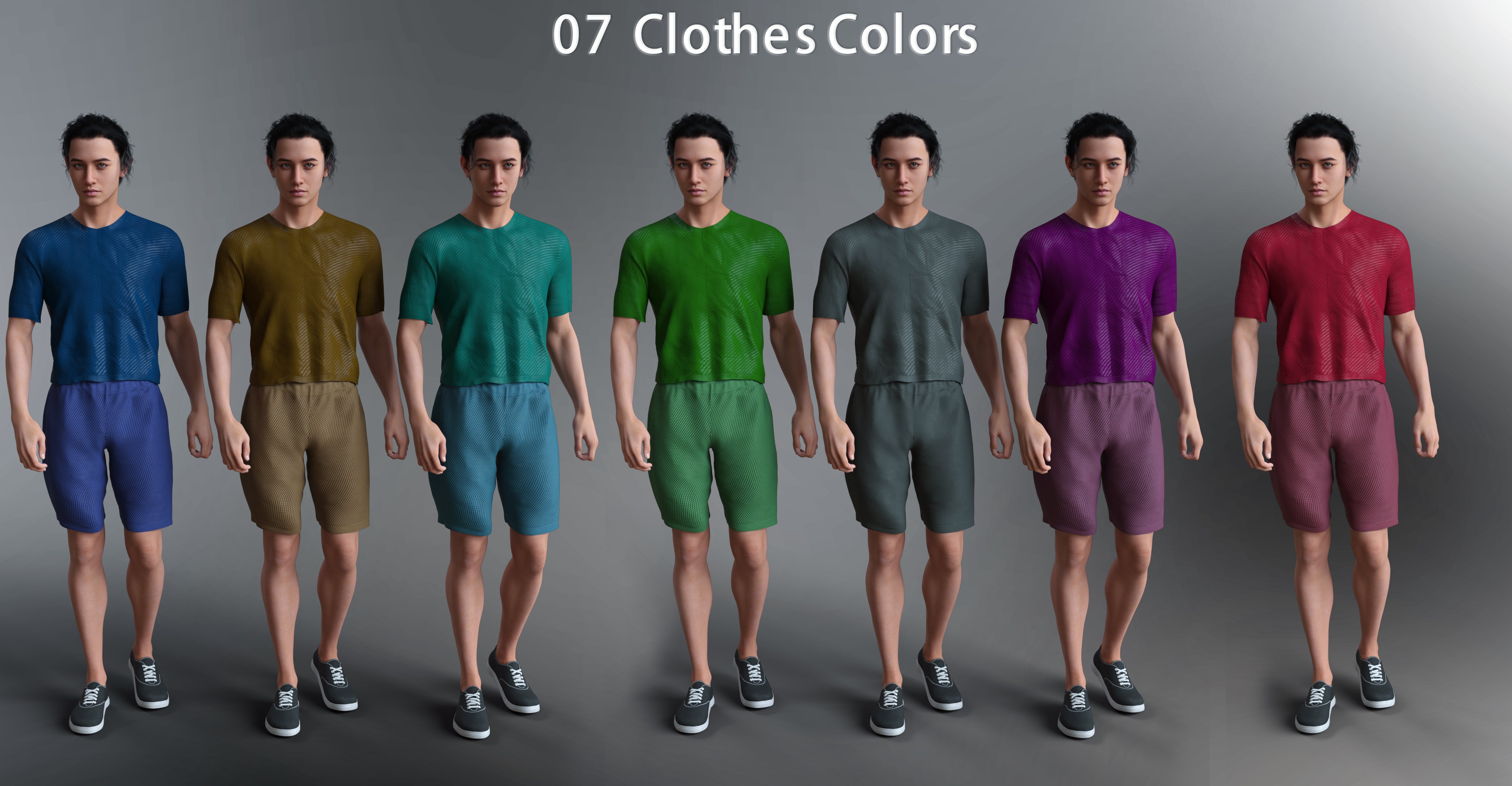 dForce Vo Haru Clothes Male for Genesis 9 | Daz 3D