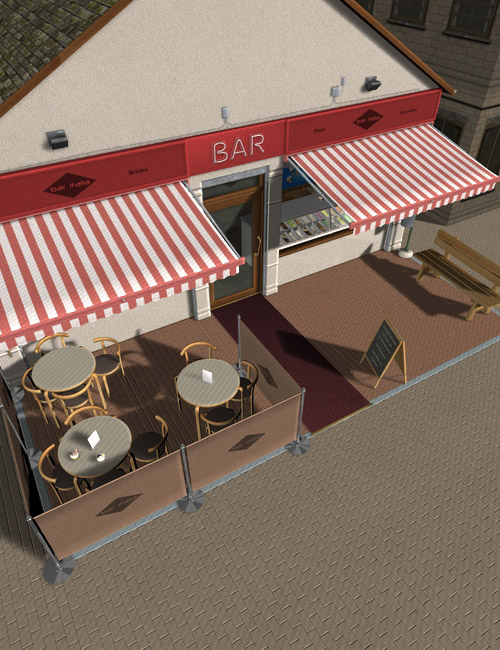 Cafe Italia by: maclean, 3D Models by Daz 3D