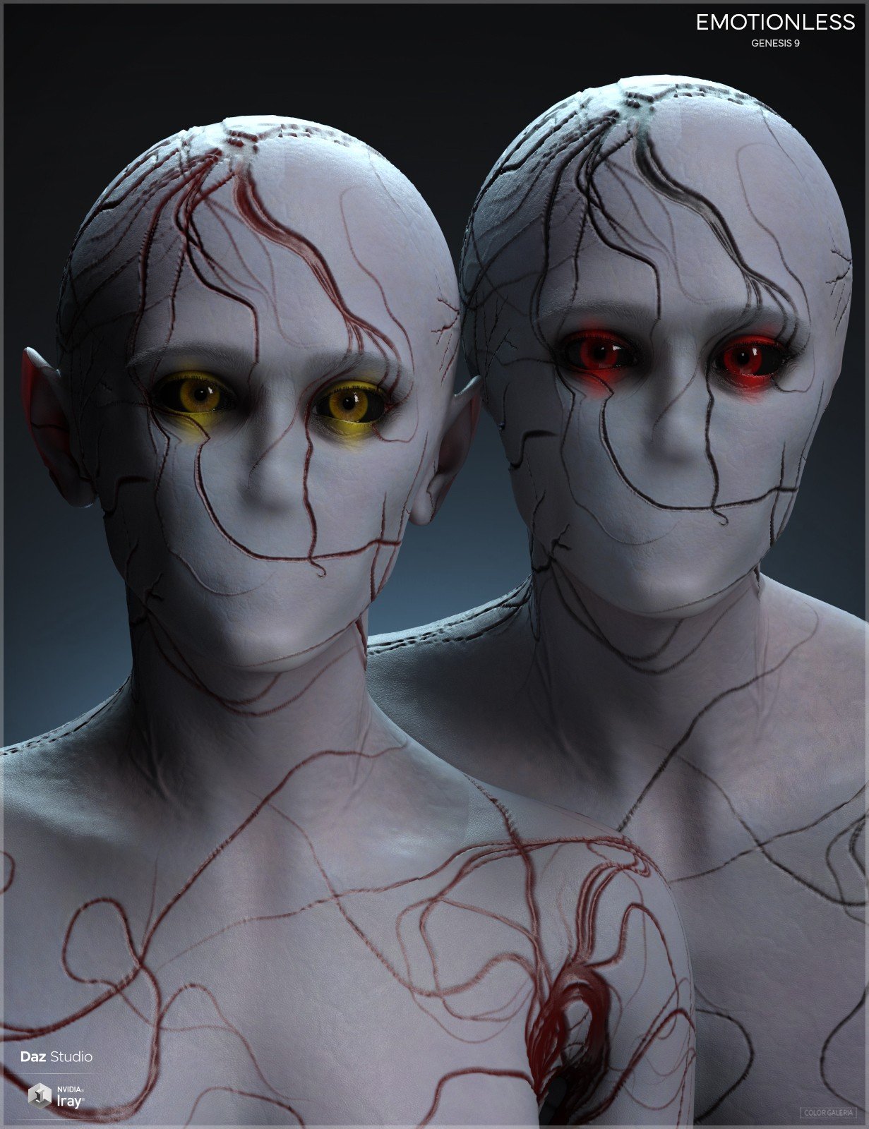 CGI Emotionless for Genesis 9 by: Color Galeria, 3D Models by Daz 3D