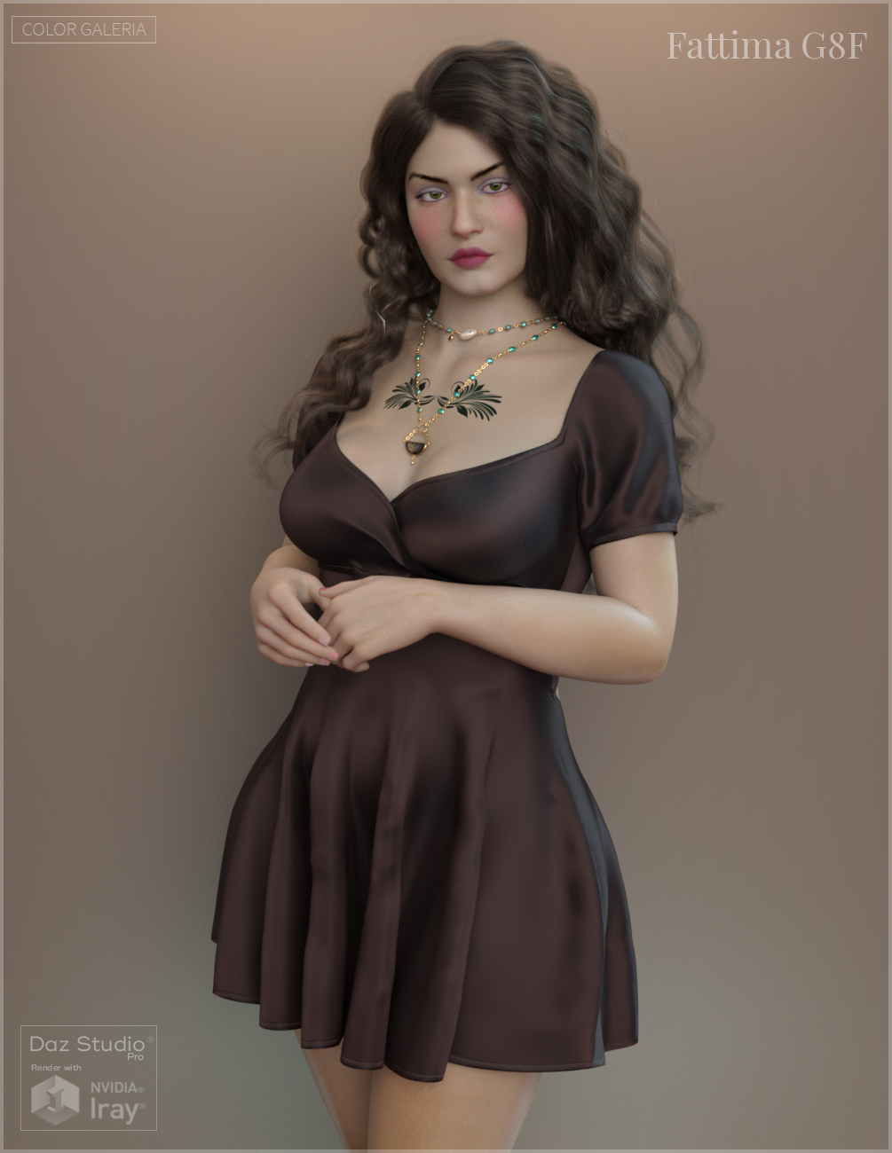 Fattima for Genesis 8 Female by: Color Galeria, 3D Models by Daz 3D