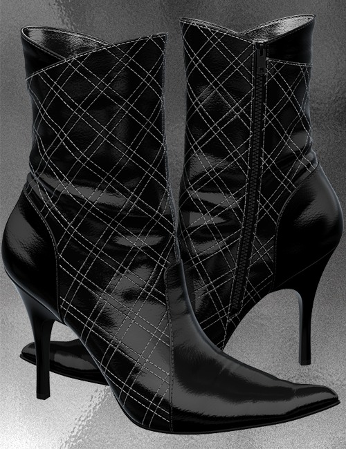 Chic Ankle Boot For V4 by: idler168, 3D Models by Daz 3D