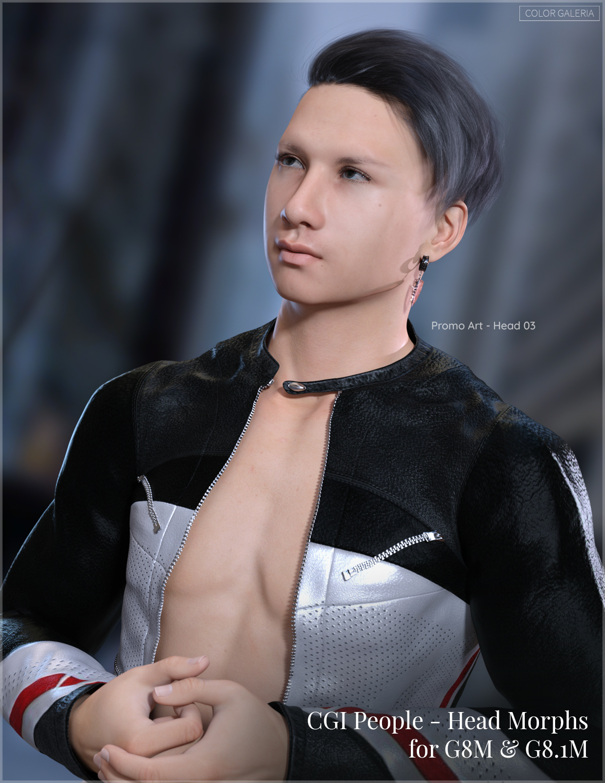 CGI People - Head Morphs for G8M & G8.1M V01 by: Color Galeria, 3D Models by Daz 3D