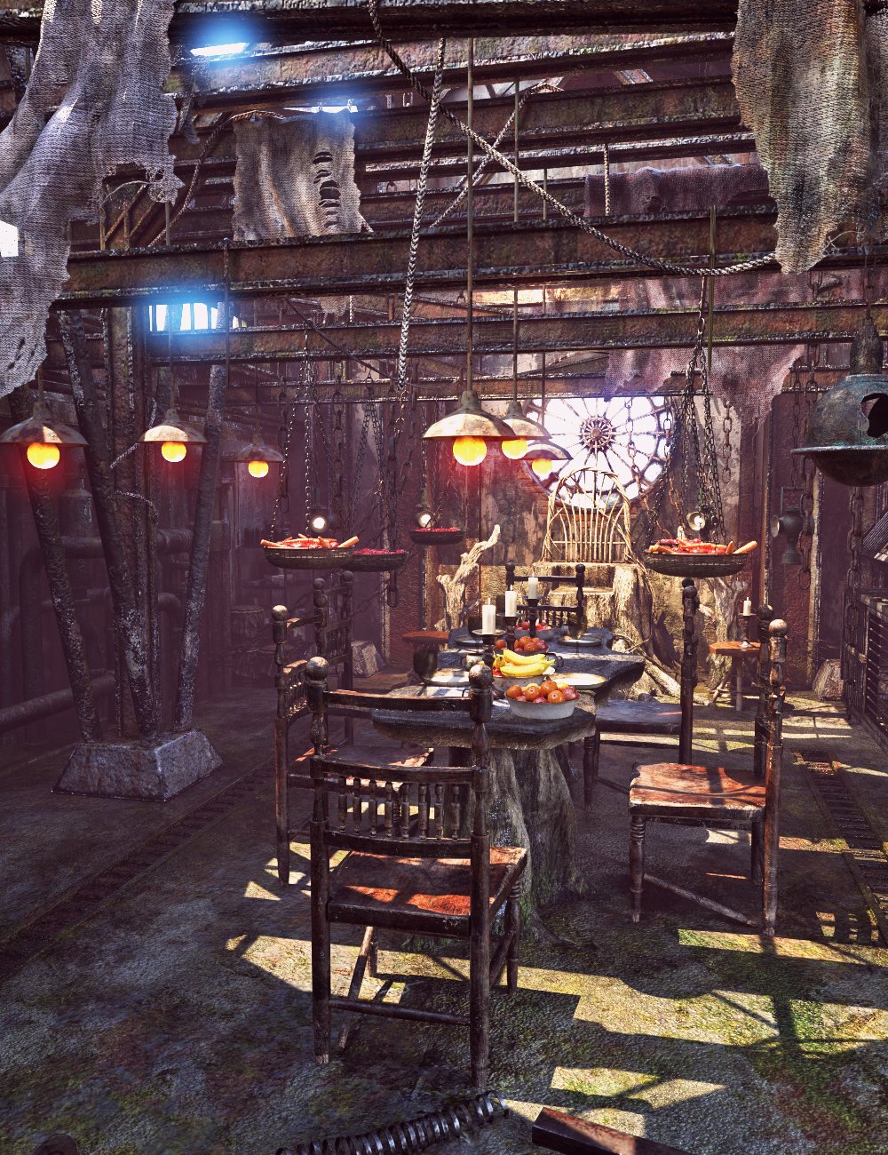 XI Forest Throne Room by: Xivon, 3D Models by Daz 3D