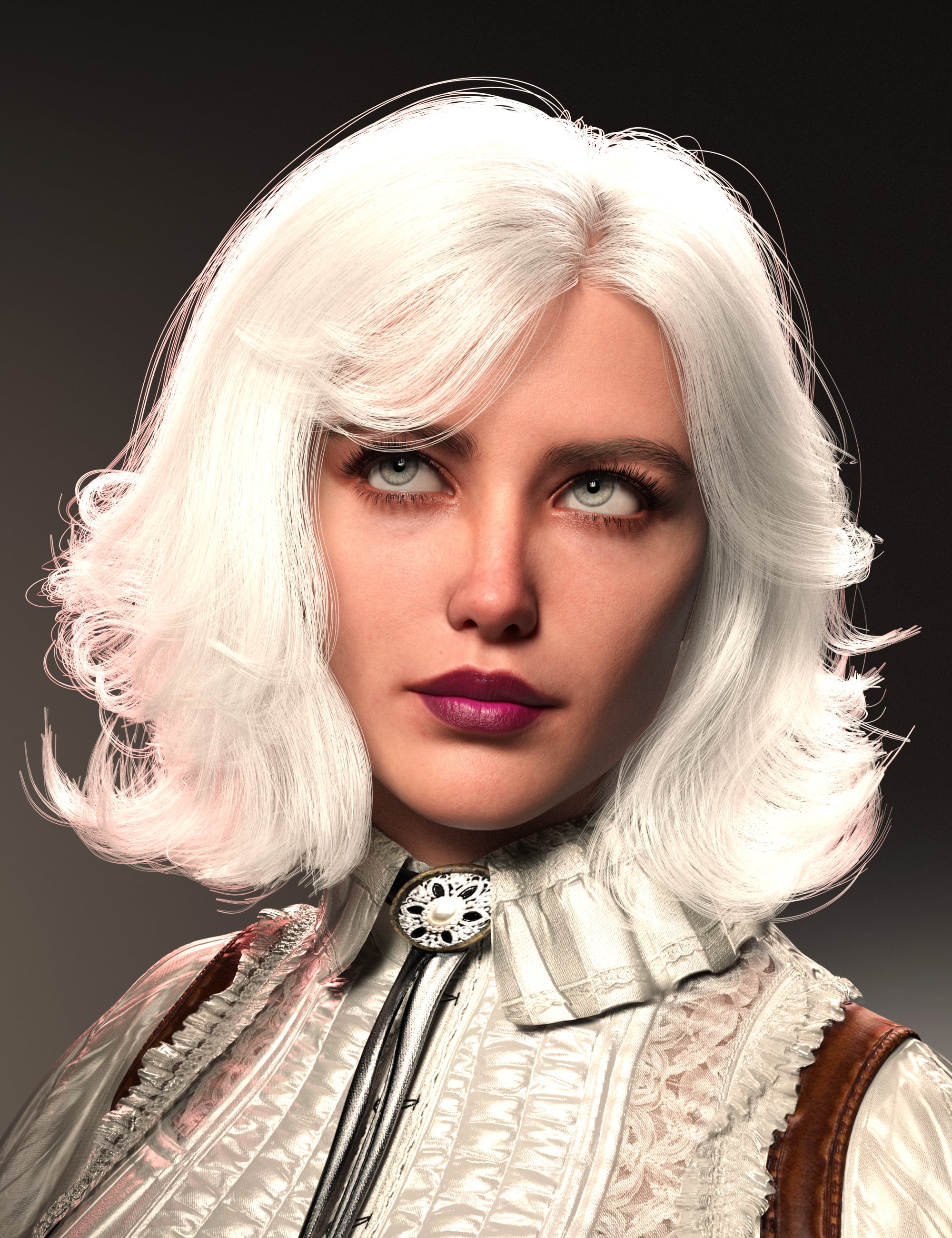 dForce FE Strand-Based Short Curly Hair for Genesis 9 | Daz 3D