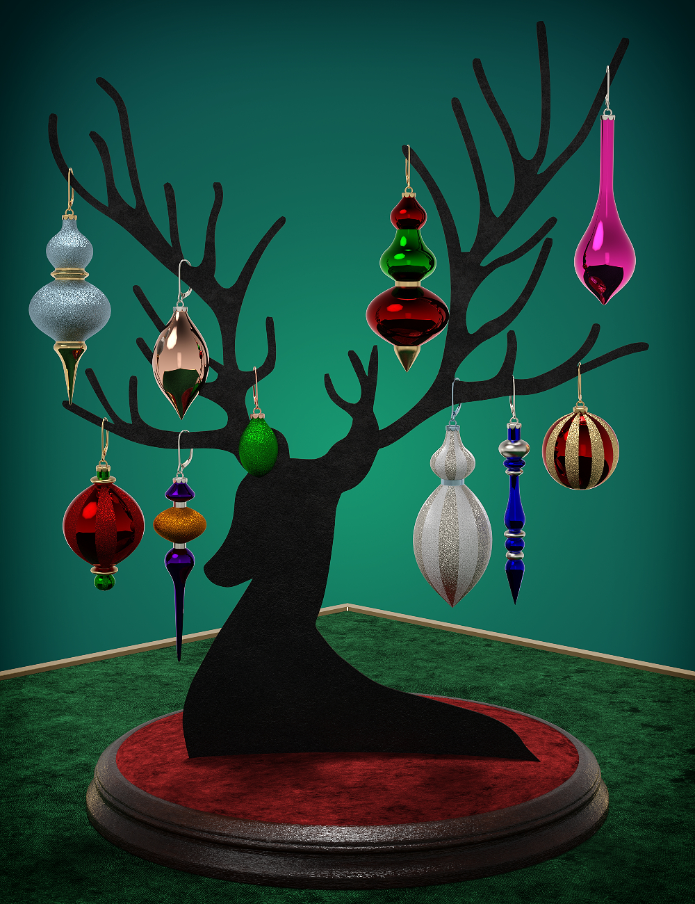 Baublelicious Earring Collection for Genesis 9 by: Silas3D, 3D Models by Daz 3D
