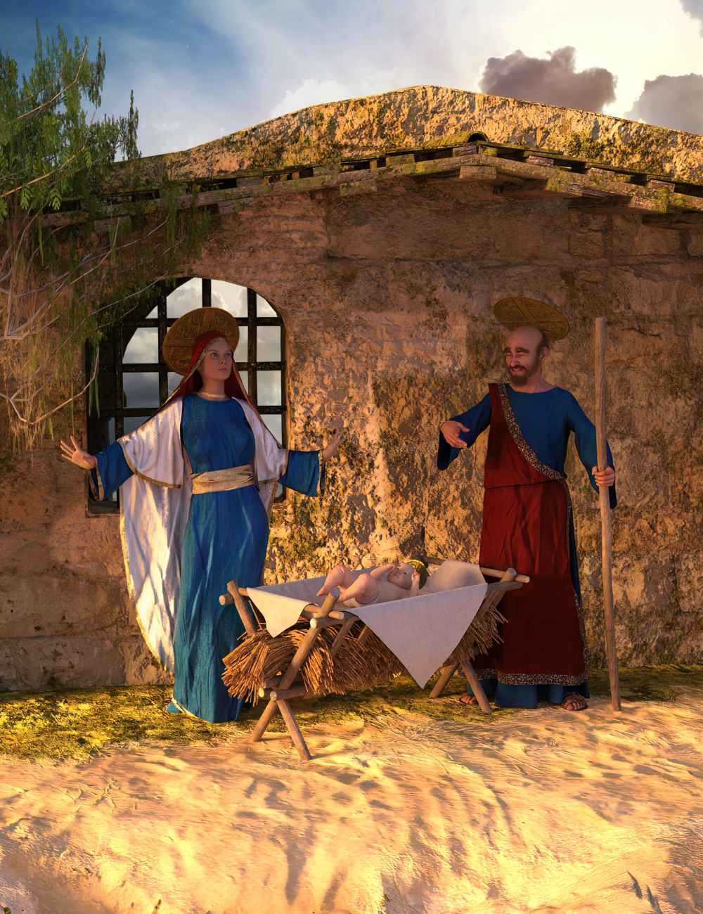 Holy Family - Holy Grounds by: Cybertenko, 3D Models by Daz 3D