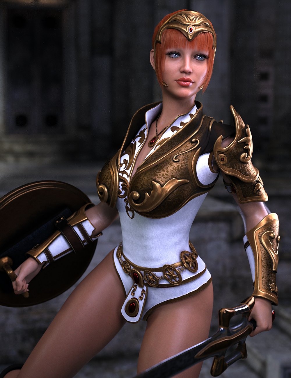 Shenha Fantasy Barbarian Bundle for Genesis 8, 8.1 & 9 Females by: Val3dartbiuzpharb, 3D Models by Daz 3D