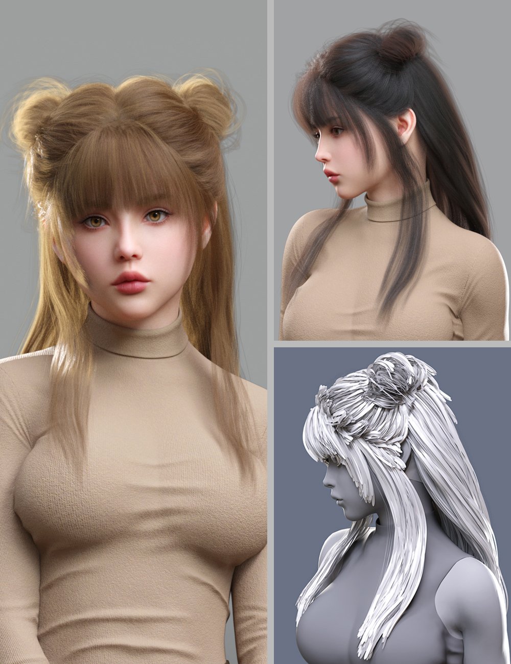 MB Corali Hair for Genesis 9