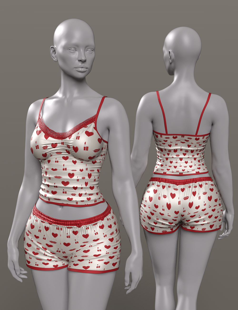 InStyle - X-Fashion Early Sleep Set for Genesis 8, 8.1, and Genesis 9 Texture Add-On