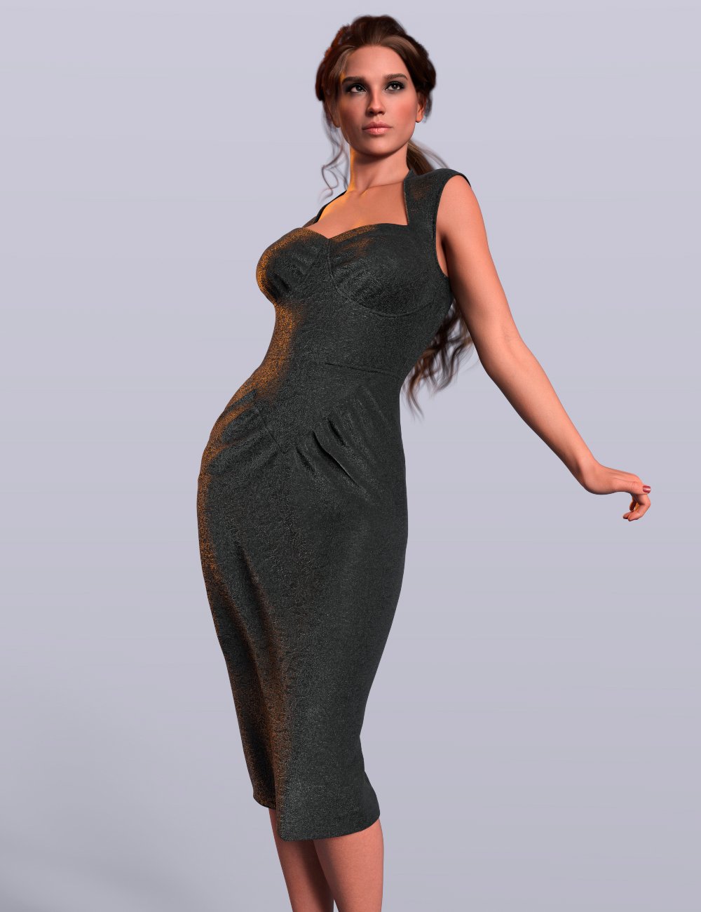 dForce TN Little Black Dress for Genesis 9, 8, and 8.1 by: Tauna, 3D Models by Daz 3D