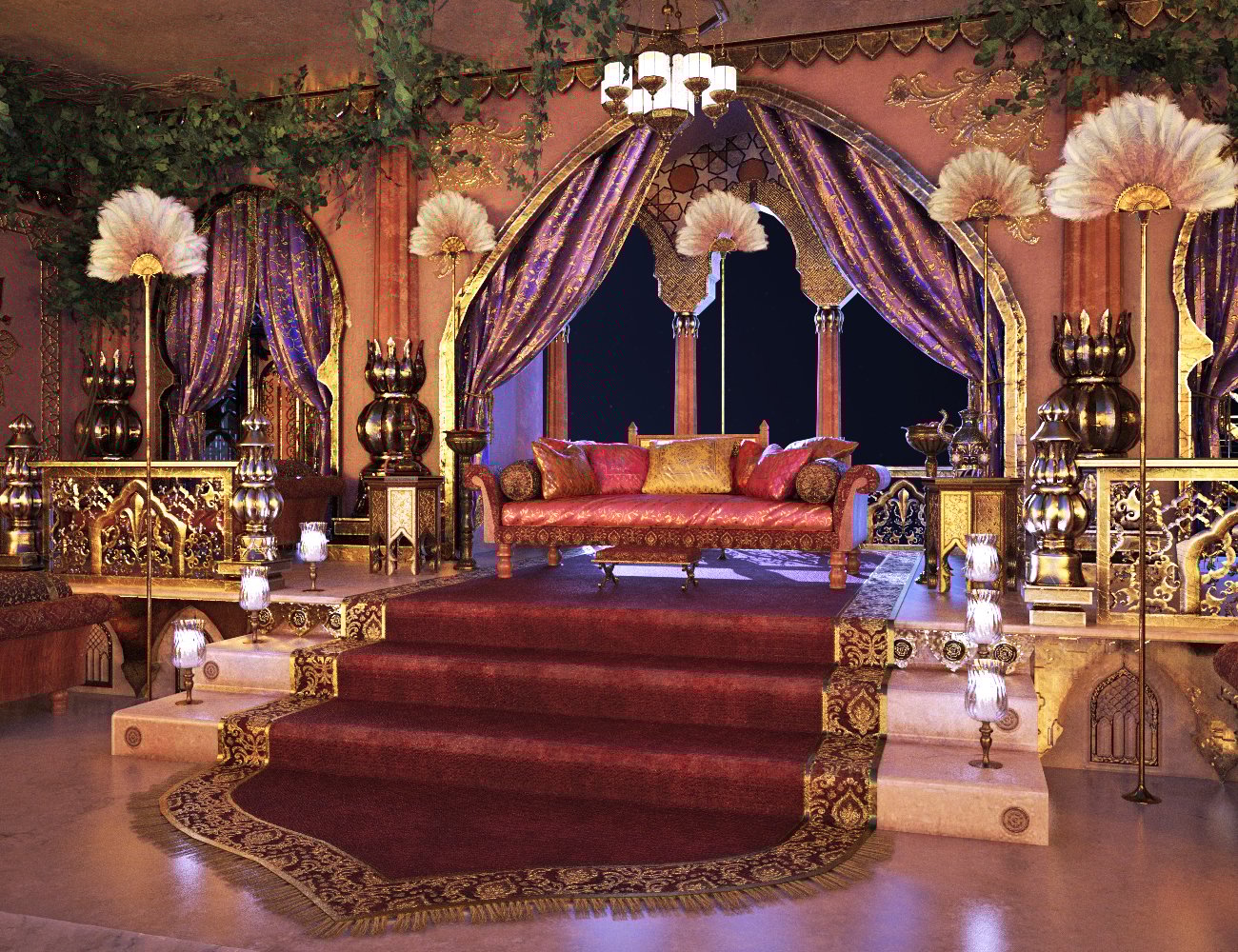 XI Arabian Palace Courtyard