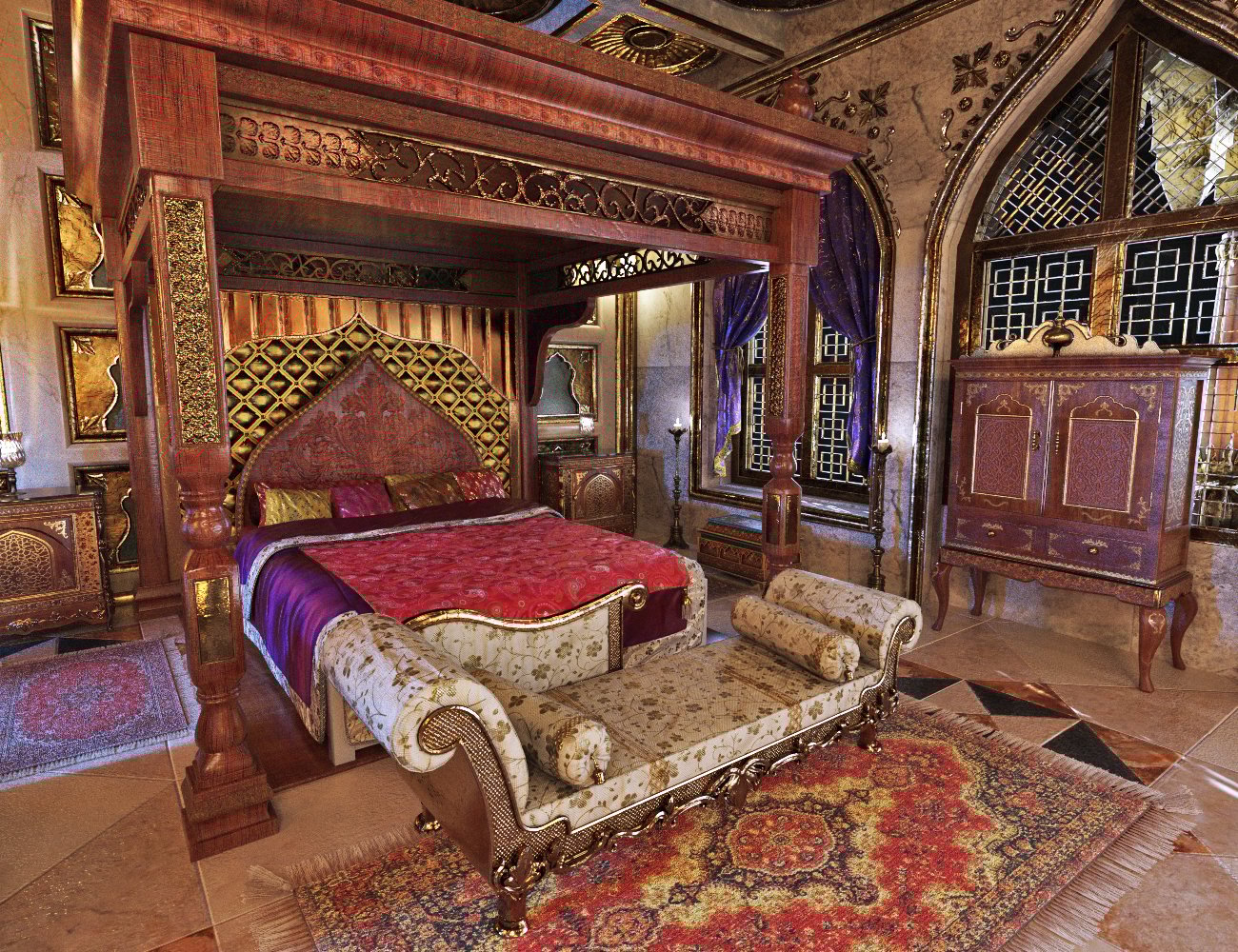 XI Arabian Palace Bedroom