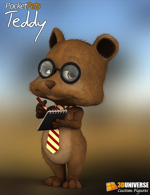 Pocket Pets Teddy by: 3D Universe, 3D Models by Daz 3D