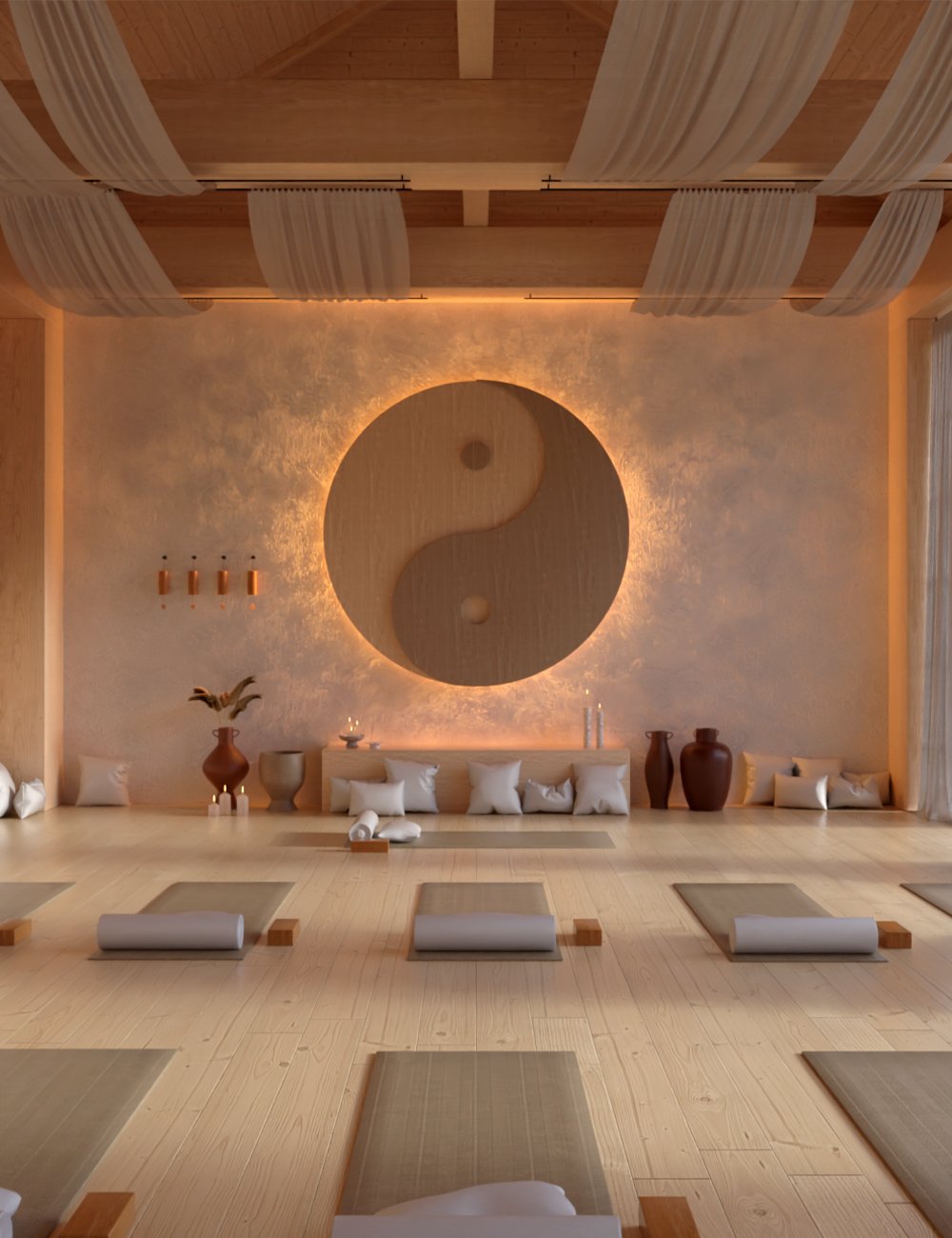 M8 Yin Yang Yoga Studio by: Modu8, 3D Models by Daz 3D