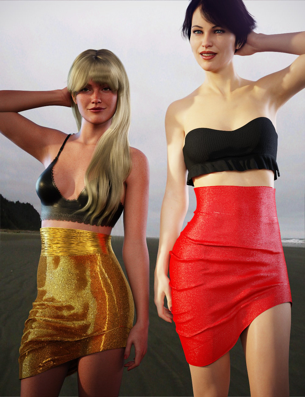 DNA dForce Boni Skirt for Genesis 8 Females and Genesis 9