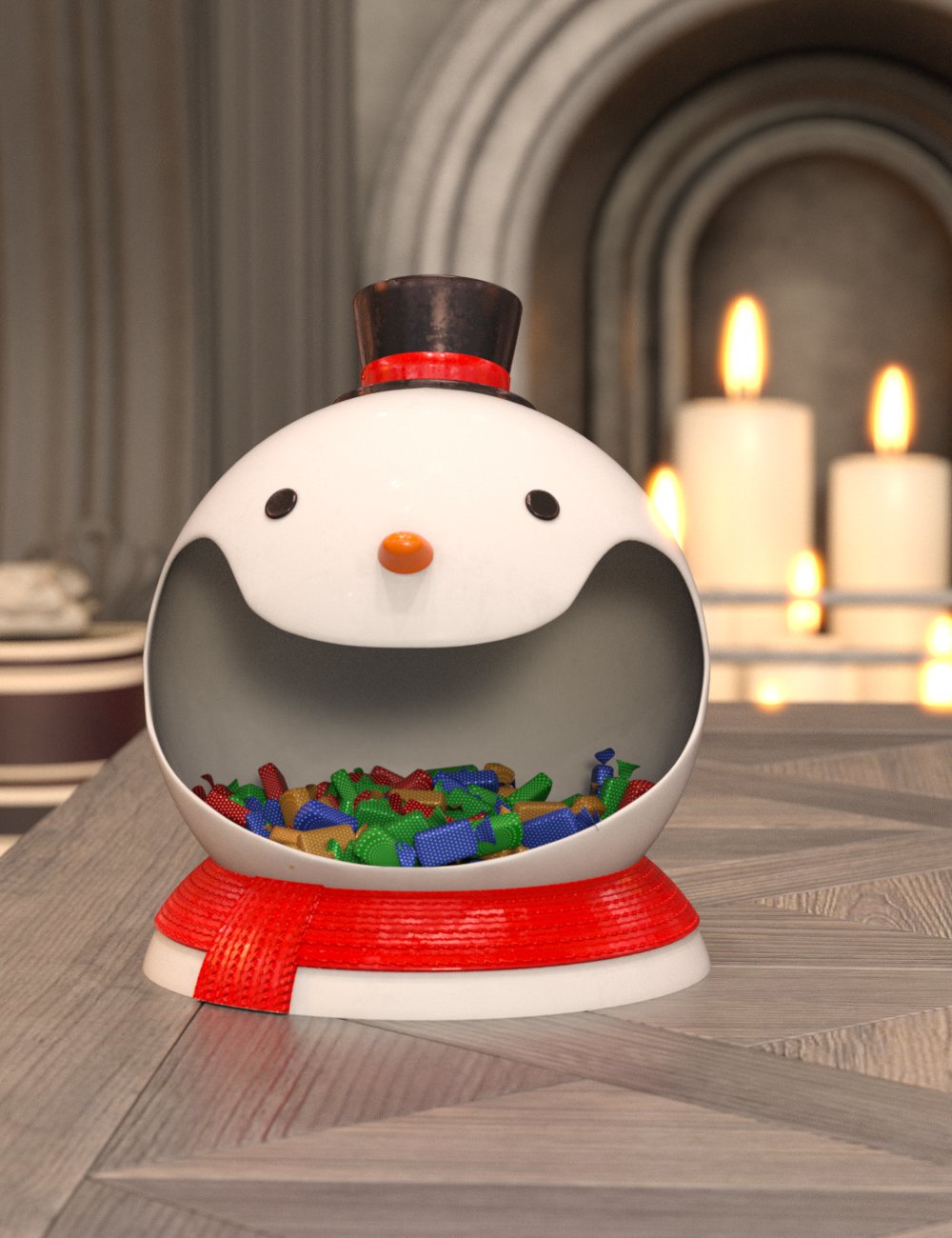 Candy Dish Snowman