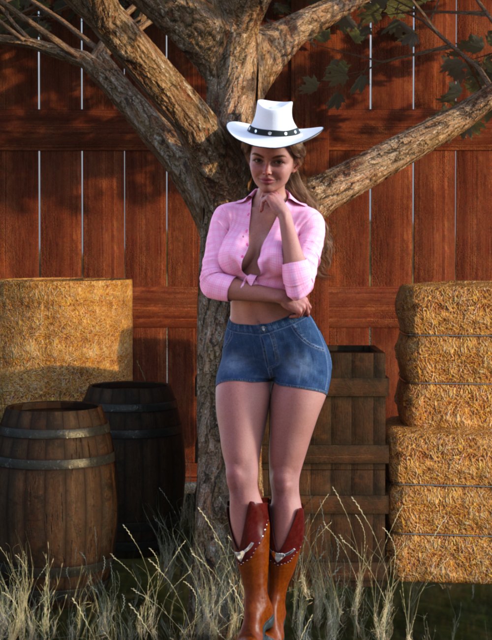 FG Farm Girl Poses by: IronmanFugazi1968, 3D Models by Daz 3D