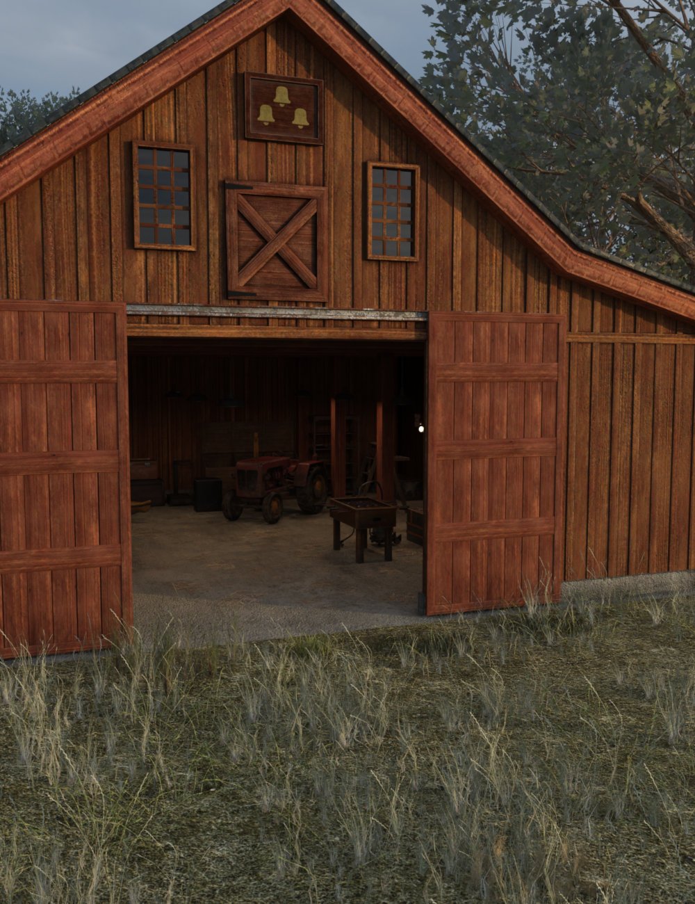 FG Farm Barn Bundle by: IronmanFugazi1968, 3D Models by Daz 3D