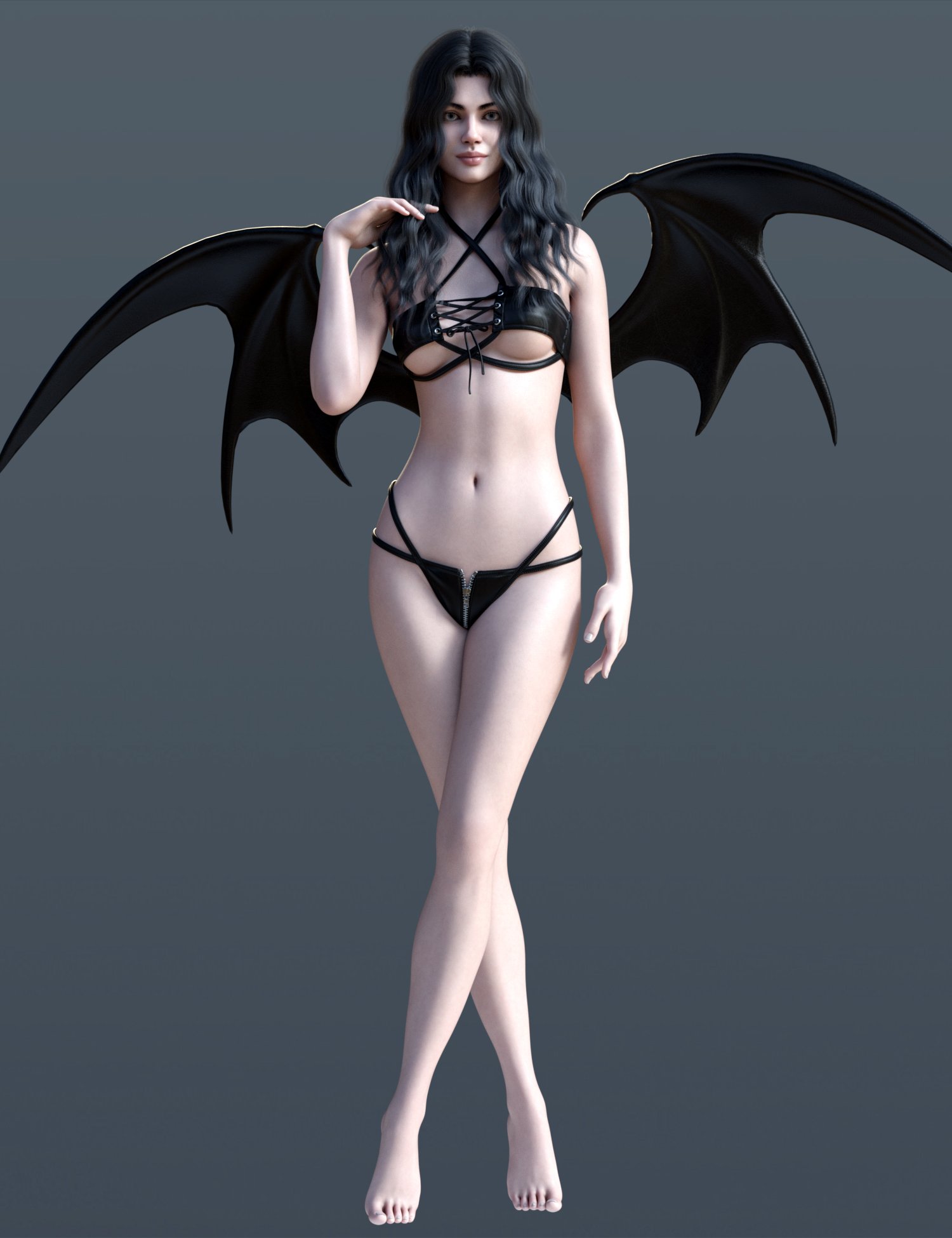 BS Succubus Lingerie Set for Genesis 9