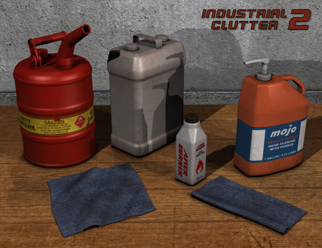 Industrial Clutter 2 by: Nightshift3D, 3D Models by Daz 3D