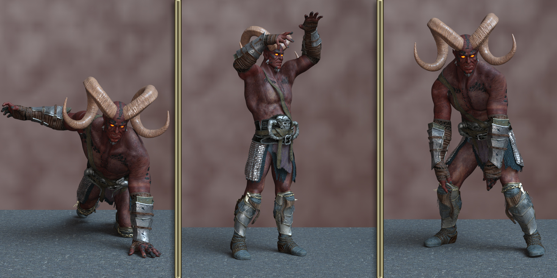 Summoned Demon Poses for Astaroth 9 | Daz 3D