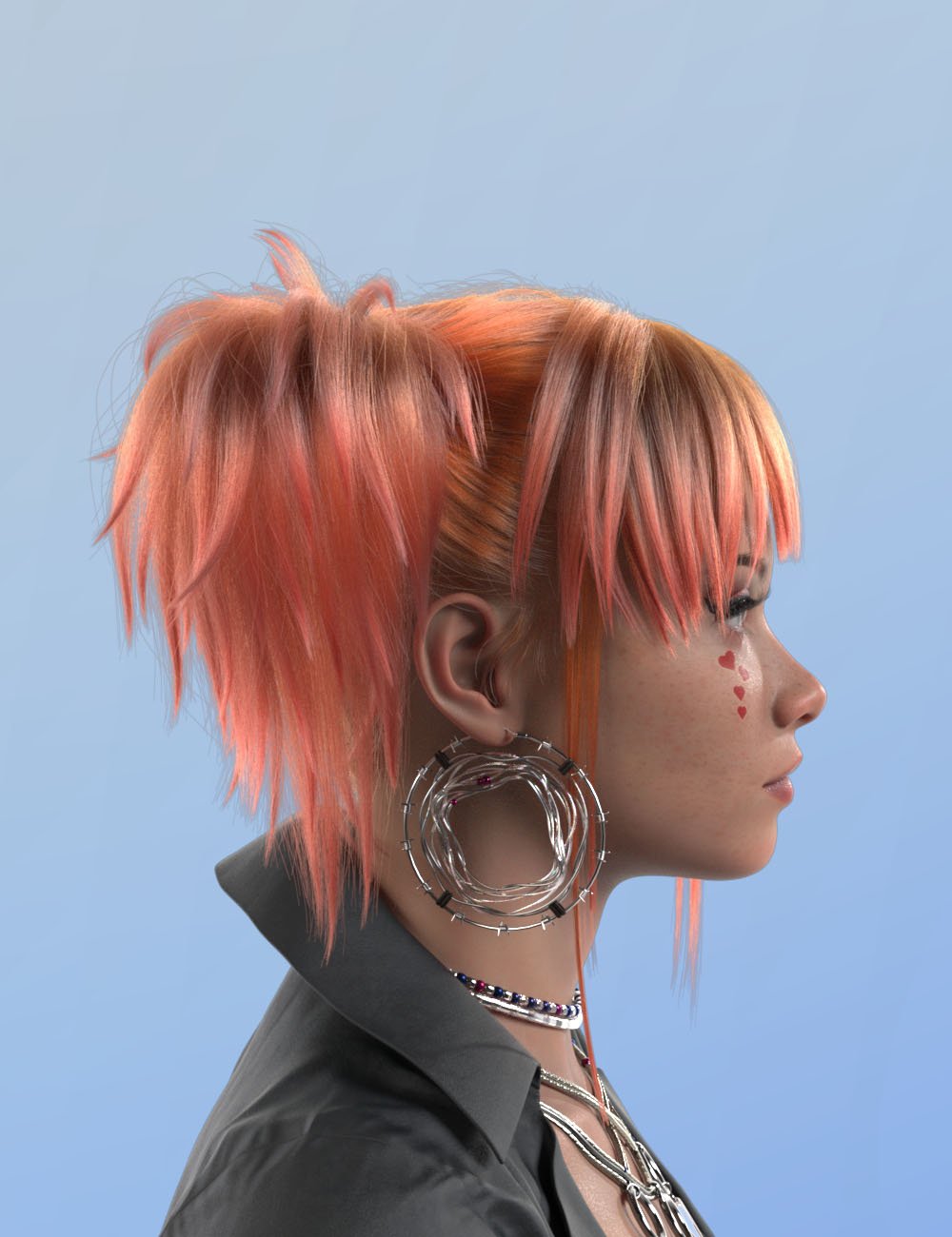 XYZ Tian Hair for Genesis 9