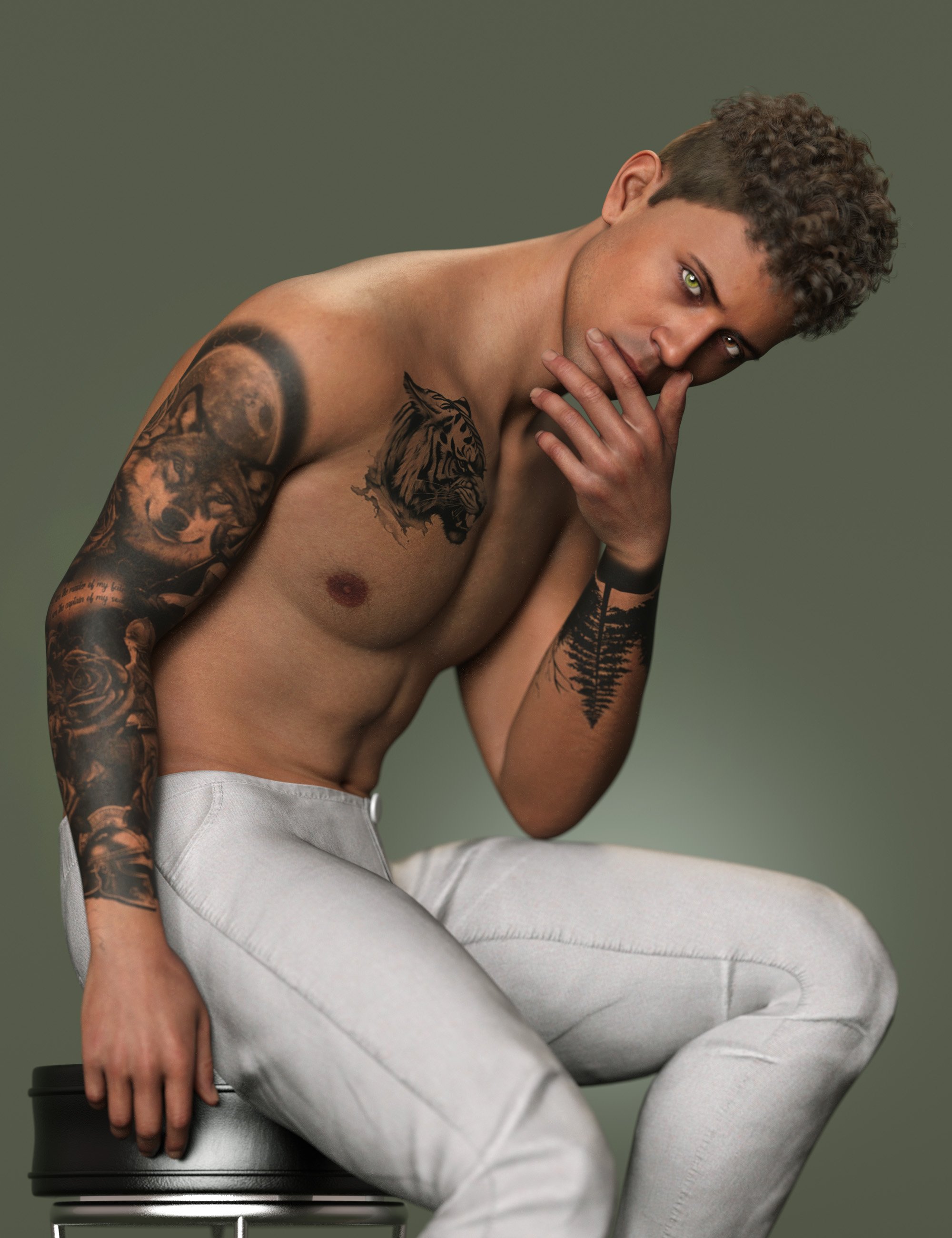 Black & Gray LIE Tattoos for Genesis 9